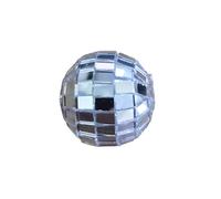 Naroote Mini Bola de Espejo Colgante de Discoteca, Adorno Clásico de Reflejo de Luz, Patrón Brillante para Decoración de Fiestas, Material de Vidrio de Espuma, 1 Bola de Discoteca Colgante para