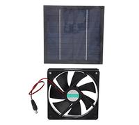 Naroote Mini Extractor de Aire Impermeable con Energía Solar con Tasa de Conversión del 20% para Ambientes Exteriores Material ABS para Cocinas, Invernaderos, Gallineros 20W