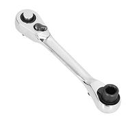 Naroote Mini Llave de Trinquete Compacta y Duradera Destornillador Hexagonal Rápido de 72 Dientes para Espacios Reducidos Plata 1/4 pulg.