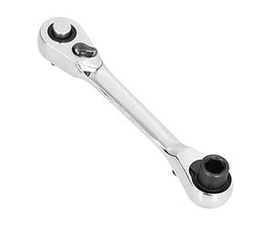 Naroote Mini Llave de Trinquete Compacta y Duradera Destornillador Hexagonal Rápido de 72 Dientes para Espacios Reducidos Plata 1/4 pulg.