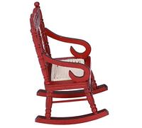 Naroote Mini Muebles de Casa de Muñecas Hermosa y Práctica Mini Silla para Casa de Muñecas 1:12, Lindo Regalo para Niños, Abedul (Caoba)