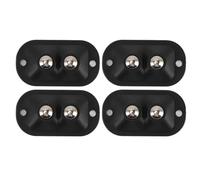 Naroote Mini Ruedas, Ruedas Autoadhesivas que Se Mueven en Silencio para Dispositivos de Cocina (BLACK)