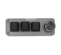 Naroote Mini Teclado Retroiluminado RGB Personalizable, Atajos, Interruptor Rojo, Teclado Macro para PC Portátil, Material ABS Duradero