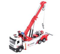 Naroote Modelo de Camión Grúa Pesada de Ingeniería, Brazo Giratorio Realista de 360 Grados para Parque Infantil Material: Plástico, Aleación