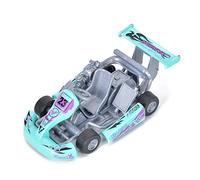 Naroote Modelo de Coche de Aleación a Escala 1:32, Juguete de Carreras de Kart Alto para Niños, Material Duradero, No Tóxico, Ecológico, Rojo, Azul, Plateado, Verde Claro, 1 Unidad (Verde Claro)
