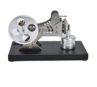 Naroote Modelo de Motor de Vacío, Juguete Educativo de Ciencias de la Construcción de Aluminio para el Aprendizaje de Física y Mecánica, con Estructura Estable para Demostración en Clase
