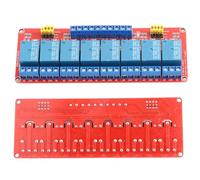 Naroote Módulo de relé Optoacoplador de Corriente de Disparo de 5mA Luces Indicadoras Verdes/rojas 5V/12V/24V para Proyectos de Bricolaje (24V)