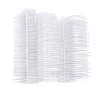 Naroote Moldes para Derretir Cera, 100 Uds., Recipientes Transparentes para Velas y Jabones DIY, Material PET, Capacidad de 1oz (cuadrado)