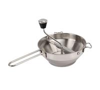 Naroote Molinillo Manual de Frutas y Verduras, Acero Inoxidable, 3 Placas de Molienda, Molino de Palanca con Resorte, Ideal para Hacer puré, Sopas, puré de Papas, Comida para Bebés