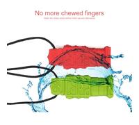 Naroote Mordedor de Silicona Collar Masticable Ansiedad Estrés Niños Herramienta de Masticación Sensorial Opción de Masticación Segura Aprobada por la FDA para Autismo TDAH, 4 Piezas Collares de