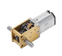Naroote Motor de Engranajes Eje Doble Eficiente, Estable y de bajo Ruido para Máquina Etiquetadora, Cortina de Control Remoto Motor de Engranajes CC de Aleación de Zinc y Latón (DC3V 60RPM)