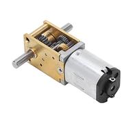 Naroote Motor de Engranajes Eje Doble Eficiente, Estable y de bajo Ruido para Máquina Etiquetadora, Cortina de Control Remoto Motor de Engranajes CC de Aleación de Zinc y Latón (DC3V 30RPM)