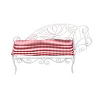Naroote Muebles de Casa de Muñecas, Accesorios de Casa de Muñecas y Muebles de Hierro en Miniatura Cama, Cama de Día de en Miniatura, Clásica de de de Estilo Retro con de a Escala a Escala 1:12
