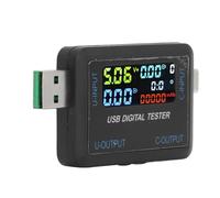 Naroote Multímetro Probador USB, Probador de Energía de Capacidad de Corriente de Voltaje Multifuncional con Pantalla LCD en Color IPS HD, Ideal para Productos Electrónicos Periféricos Digitales