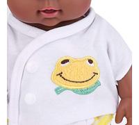 Naroote Muñeca bebé, Muñeca bebé Suave y Relajante, Vestido de Vinilo Giratorio para Niños para Acompañar (Yellow #95)