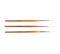 Naroote Nail Art Liner Brushes Juego Duradero de 3 Piezas para Dibujar Líneas, Detalles Finos, Flores, Naranja