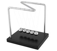 Naroote Newtons Cradle, Toya de Escritorio Física Educational Balance Balls Z Swinging Ball Desk Machine Perpetual Motion Machine for Office Home Room Science Regals, 5.5x4.5x5.9in
