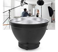 Naroote NiceFoto SN-04 Reflector Estándar para Montura Luz de Fotografía Aleación de Aluminio Resistente y Duradera 55° para Retratos Mascotas Flores