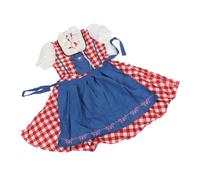 Naroote Oktoberfest Vestido Dirndl Estilo Nacional Festival de la Cerveza Disfraz de Moza Uniforme de Sirvienta Traje para Club de Vacaciones Cosplay de Poliéster (Narootest9dkzge6n-10260622)