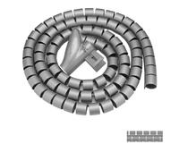 Naroote Organizador de Cables Flexible, Tubo en Espiral para Uso Doméstico y de Oficina con Solución con Cremallera, Tubo de Almacenamiento de Cables de 5 Pies para TV y Monitor de Computadora (1,5