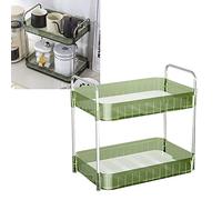 Naroote Organizador de Estación de Tazas, Estructura Robusta, Estante de Secado de Tazas de Gran Capacidad, Diseño de Aumento de Resistencia a Caídas con Bandeja de Drenaje para Cocina (Verde Doble