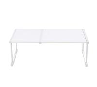 Naroote Organizador de Guardarropa, Estante Expandible, Estante para Armario de Acero Al Carbono con Instalación sin Perforaciones, Ideal para Armario, 16,54x8,66 Pulgadas (Longitud 67-88