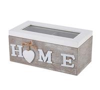 Naroote Organizador de té, Organizador de Bolsas de té, Soporte para Bolsas de té, Contenedor Organizador de Joyas de Escritorio de Madera con Compartimentos Divididos Profundos para