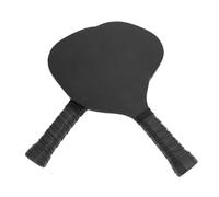 Naroote Paleta de Bola de Madera de álamo, Kit de Pelota de Cara Más Grande con 4 Bolas para Entrenamiento (Black)