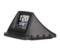 Naroote Pantalla HUD para Automóvil, Color Negro, Multifunción, Modo Dual, OBD, GPS, HUD, Calibre 4, Alarma para Propietarios de Vehículos, PC + ABS, Apto para Todos los Modelos de Automóviles