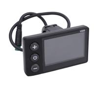 Naroote Pantalla LCD para Bicicleta Eléctrica, Panel de Ciclismo Multifuncional de Agua con Soporte, Pantalla para una Fácil Instalación, para Manillar de 22,2 Mm 24 V 36 V 48 60