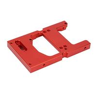 Naroote para WPL System 1:16 RC Car Aleación de Aluminio Dirección Motor Fijación Base Soporte de Montaje Durable Fácil de Instalar para Vehículos de la Serie WPL MN Rojo (Rojo)
