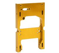 Naroote para WPL System 1:16 RC Car Aleación de Aluminio Dirección Motor Fijación Base Soporte de Montaje Durable Fácil de Instalar para Vehículos de la Serie WPL MN Rojo (Gold)