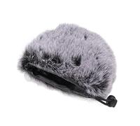 Naroote Parabrisas Peludo para Micrófono, Parabrisas Reductor de Ruido del Viento para Eventos de Oratoria o Actuaciones de Canto, Cubierta de Felpa Resistente Al Viento