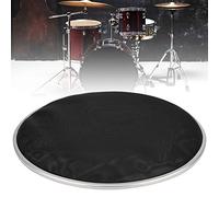 Naroote Parche de Tambor de Malla de Nailon Negro de 10 Pulgadas, Piel Silenciosa de Doble Capa para Batería, Piezas de Instrumentos de Percusión para Bateristas, Práctica en el Hogar, Nailon +