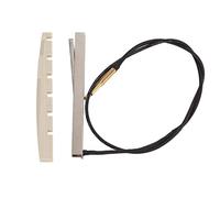 Naroote Pastilla de Guitarra, Puente Profesional, Transductor Debajo de la Silla de Montar para Instrumentos Musicales Folclóricos Acústicos, Tamaño Pequeño, Reemplazo Ideal para Viajeros