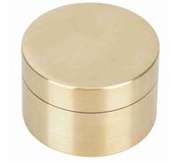 Naroote Pastillero de Latón Resistente Al Agua, Caja de Almacenamiento de Monedas Estilo Reto para Amantes del té y Entusiastas de la Joyería (Mediano: Aprox. 17,6x16,2x10cm/6,93x6,38x3,94)