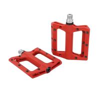 Naroote Pedales de Bicicleta de Nailon Ligero, Antideslizantes, de Doble Cara, Mejorados, para una Mejor Experiencia de Ciclismo, Juego de 2 Piezas (Rojo)