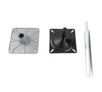 Naroote Pedestal para Barco Apto para Kit de Montaje de Asiento, Base Duradera de Aleación de Aluminio de 7x7 Pulgadas para Instalación Rápida en Yates y Pontones, Poste Alto de 13 Pulgadas