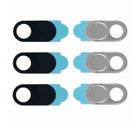 Naroote Pegatina para Cubierta de Lente de Cámara, Protección de Privacidad de Cámara Web, Diseño Ultrafino, Fácil de Usar, Adecuado para la Mayoría de los Dispositivos (Silver)