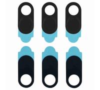 Naroote Pegatina para Cubierta de Lente de Cámara, Protección de Privacidad de Cámara Web, Diseño Ultrafino, Fácil de Usar, Adecuado para la Mayoría de los Dispositivos (Black)