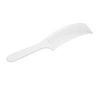 Naroote Peine de Pelo Curvo de Plástico, Dientes Finos, Diseño Ergonómico para Salón y Uso Doméstico, 22,5 X 4,5 Cm (WHITE)