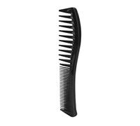 Naroote Peine para el Cabello, Peine Fino de Dientes Anchos para Desenredar, Herramienta Portátil de Peluquería para Salón de Casa para Todas las Edades ABS 7,1 X 2 Pulgadas (BLACK)