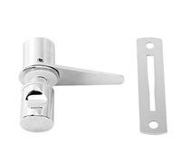 Naroote Pestillo para Puerta de Vidrio, Manija para Puerta de Ducha con Arandelas, Construcción de Acero Inoxidable 304 y Cobre, 8-12 Mm de Espesor, Ideal para Puertas Correderas de Baño, Oficina en