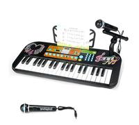 Naroote Piano Eléctrico, Sentido del Ritmo Multifuncional que Desarrolla la Función de Grabación y Reproducción ABS del Piano Digital Electrónico para Practicar (37 teclas 2 modos)