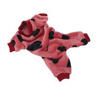 Naroote Pijama de Mascotas, Monstruos de Negro + Rosa Lógico Suave para Perros para para Cachorros (M)