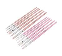 Naroote Pincel de Pintura de Nylon, 12 Piezas de Pinceles de Acuarela Ligeros Portátiles Que Se Pueden Limpiar para Colorear Artístico para (#2)