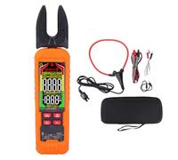 Naroote Pinza Amperimétrica Digital Inteligente, Rango Automático de 6000 Recuentos con Mandíbula Giratoria de 90 Grados y Bobina Flexible, para Voltaje CA CC, Corriente, Capacitancia,