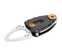 Naroote Pinza de Labio de Pescado, Herramienta de Abrazadera de Aluminio para Entusiastas de la Pesca, Antioxidante, Apertura de 2 Cm para Actividades Al Aire, Negro, 1 ud. (BLACK)