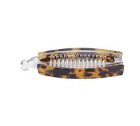 Naroote Pinza para el Pelo Antideslizante, Accesorios Elegantes para Niñas y Mujeres, Peinado Largo a la Moda, 1 Acetato (Fondo transparente carey)