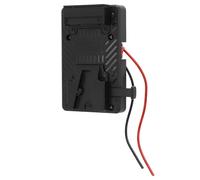 Naroote Placa Adaptadora de Batería de Montaje en V para NP F970 F960 F750 F770 F550 Salida de 14,8 V de Aleación de Zinc Duradera para Cámaras y Luces LED